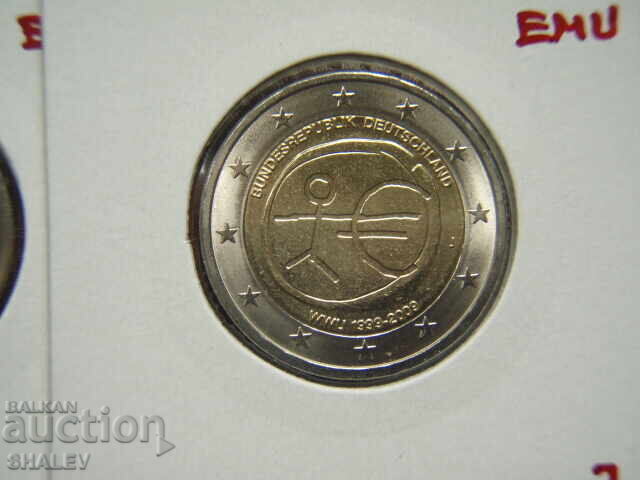 Licitație 2 Euro 2009 Germania "10 ani" A,D,F,G,J /Germaniya/ - 2 euro