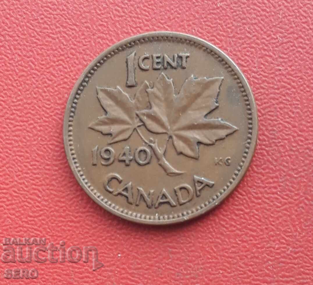 Канада-1 цент 1940
