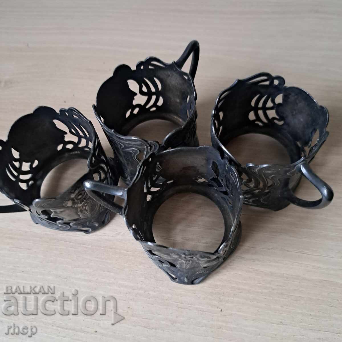 Παράδοση WMF Art Nouveau όμορφα ασημένια σουβέρ Γερμανία