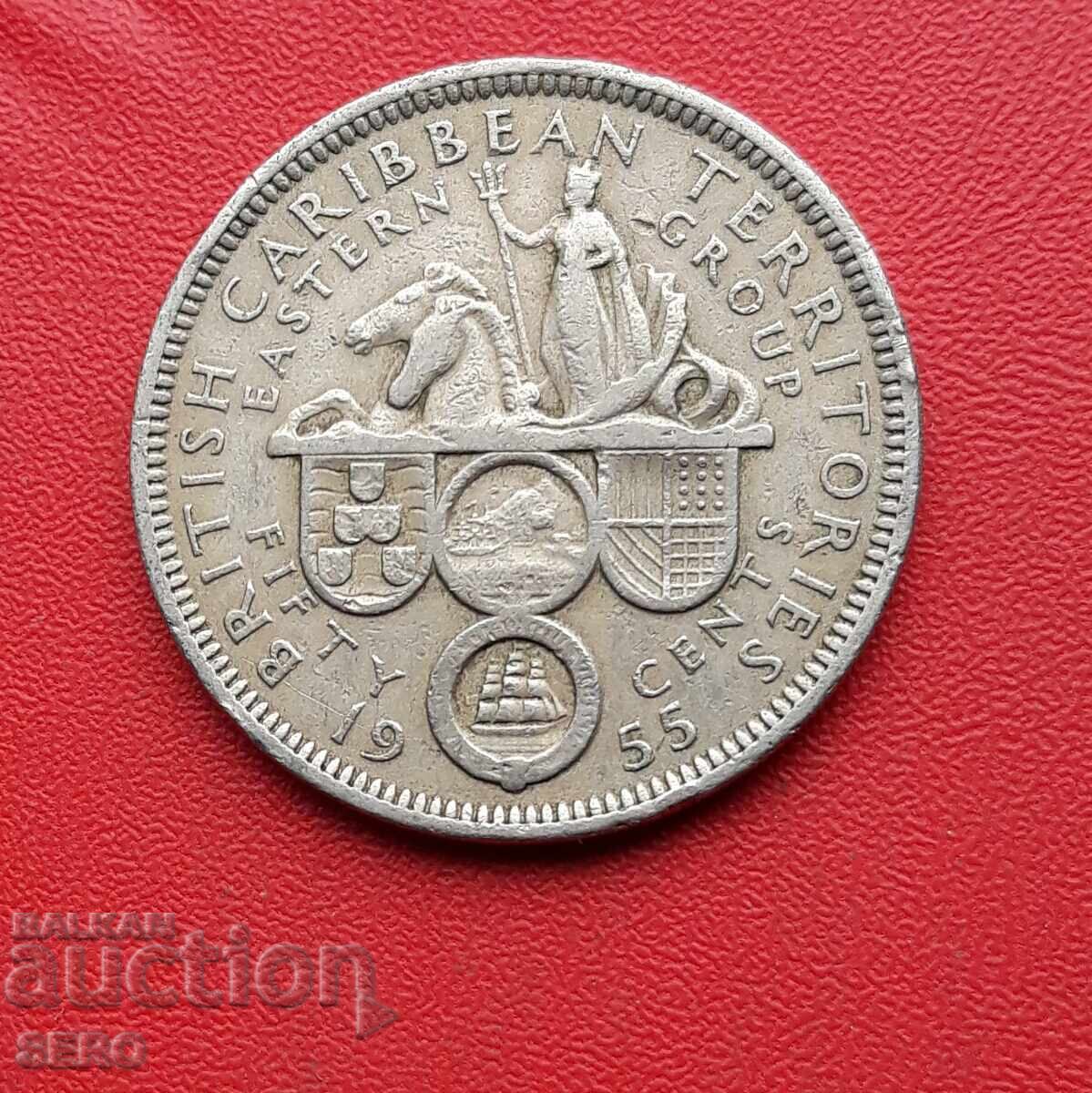 British Eastern Caribbean - 50 Cents 1955 British Eastern Caribbean - 50 Cents 1955