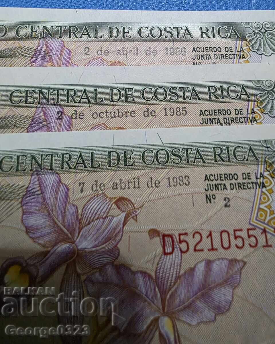 Licitație Costa Rica 1983 1985 1986 UNC Noi 1 bucată