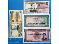 Mozambic 1967 1976 50 100 500 1000 escudos UNC Noi