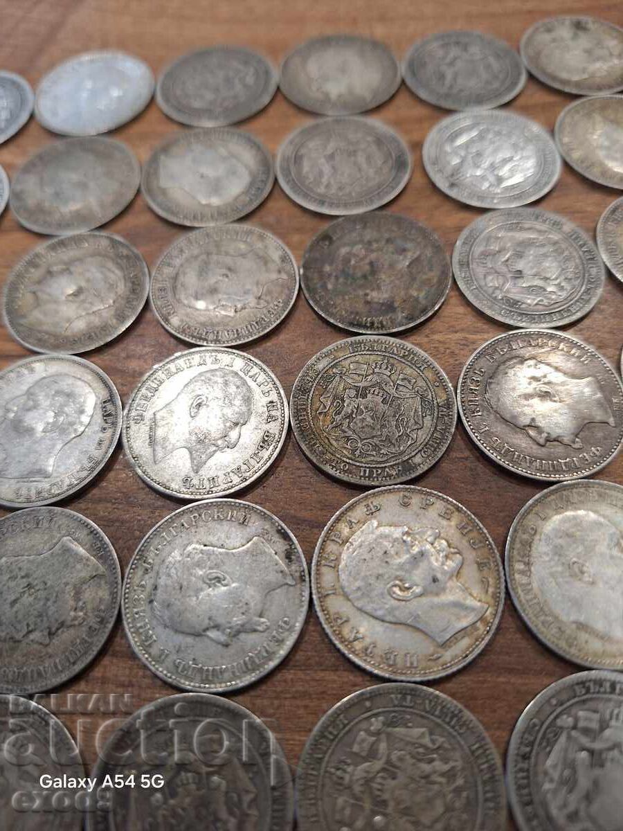 Δημοπρασία Συλλογή Ασημένιων Βασιλικών Νομισμάτων 1 Λεβ