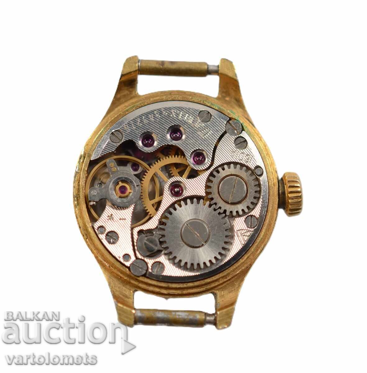 Women's watch CHAIKA CHAIKA USSR with gold plating 10 Mk - working with price 16.00 BGN | € 8.18 Women's watch CHAIKA CHAIKA USSR with gold plating 10 Mk - working with price 16.00 BGN | € 8.18
