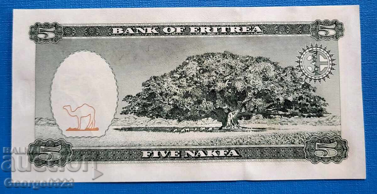 Eritrea 1997 5 Nakfa UNC New with price 2.99 BGN | € 1.53 Eritrea 1997 5 Nakfa UNC New with price 2.99 BGN | € 1.53