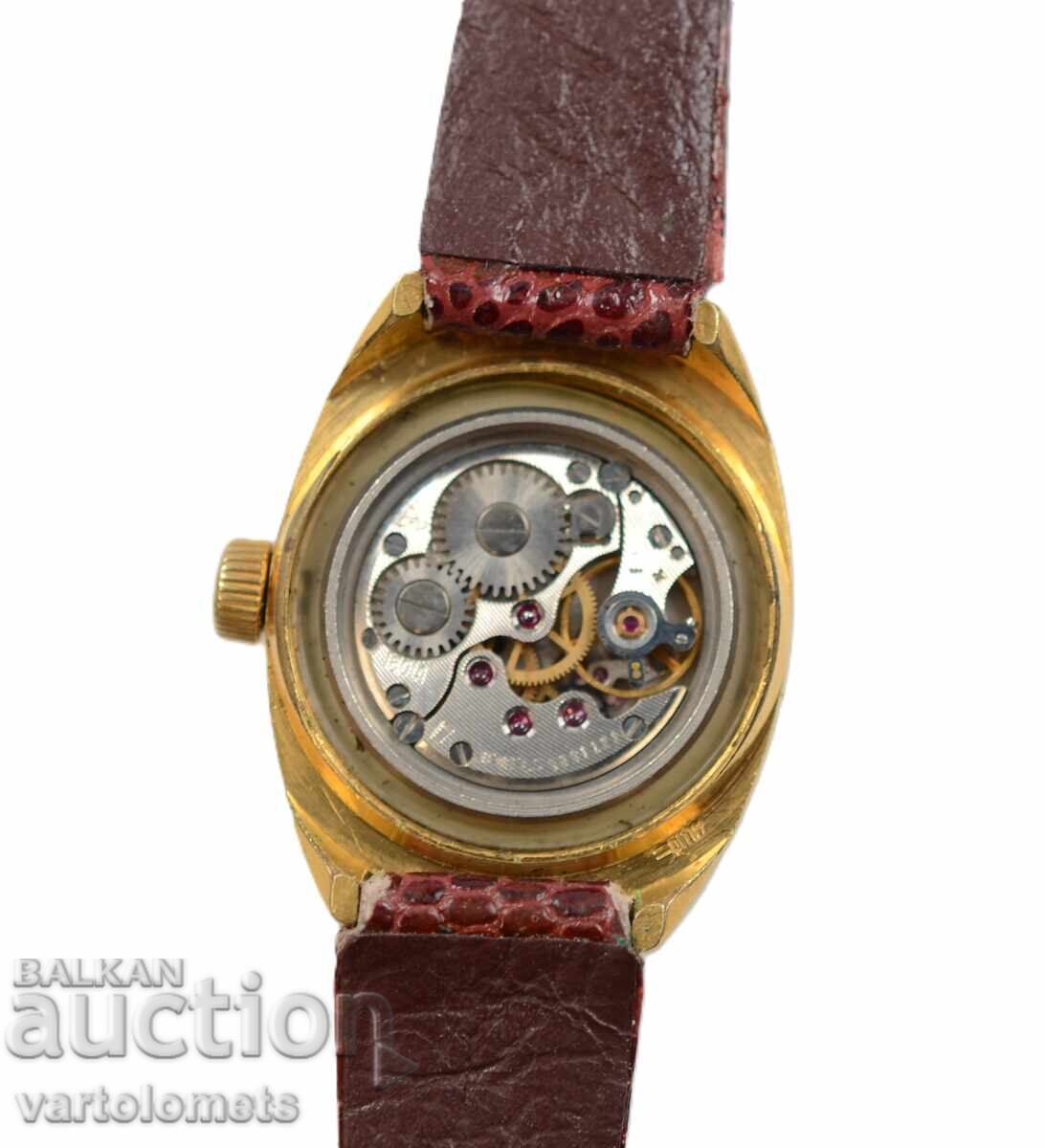 Women's Watch CHAIKA CHAIKA USSR with Gold Plating - Working with price 14.00 BGN | € 7.16