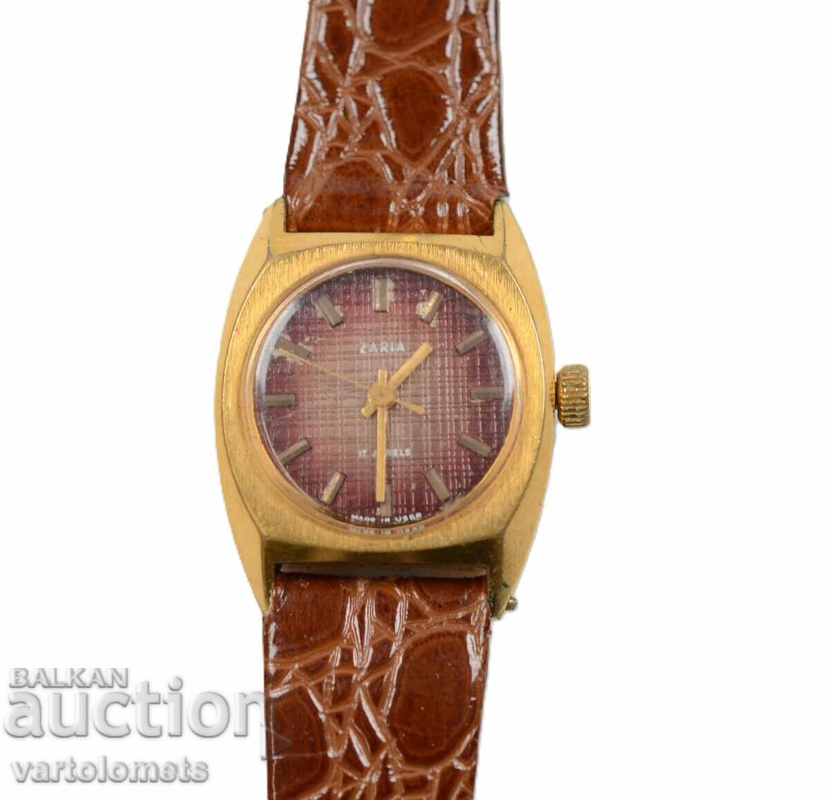 Women's watch ZARIA ZARIA USSR with gold plating 10 Mk - working
