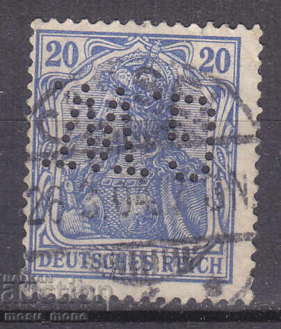 Germania 1902 Perfin Germania 1902 Perfin