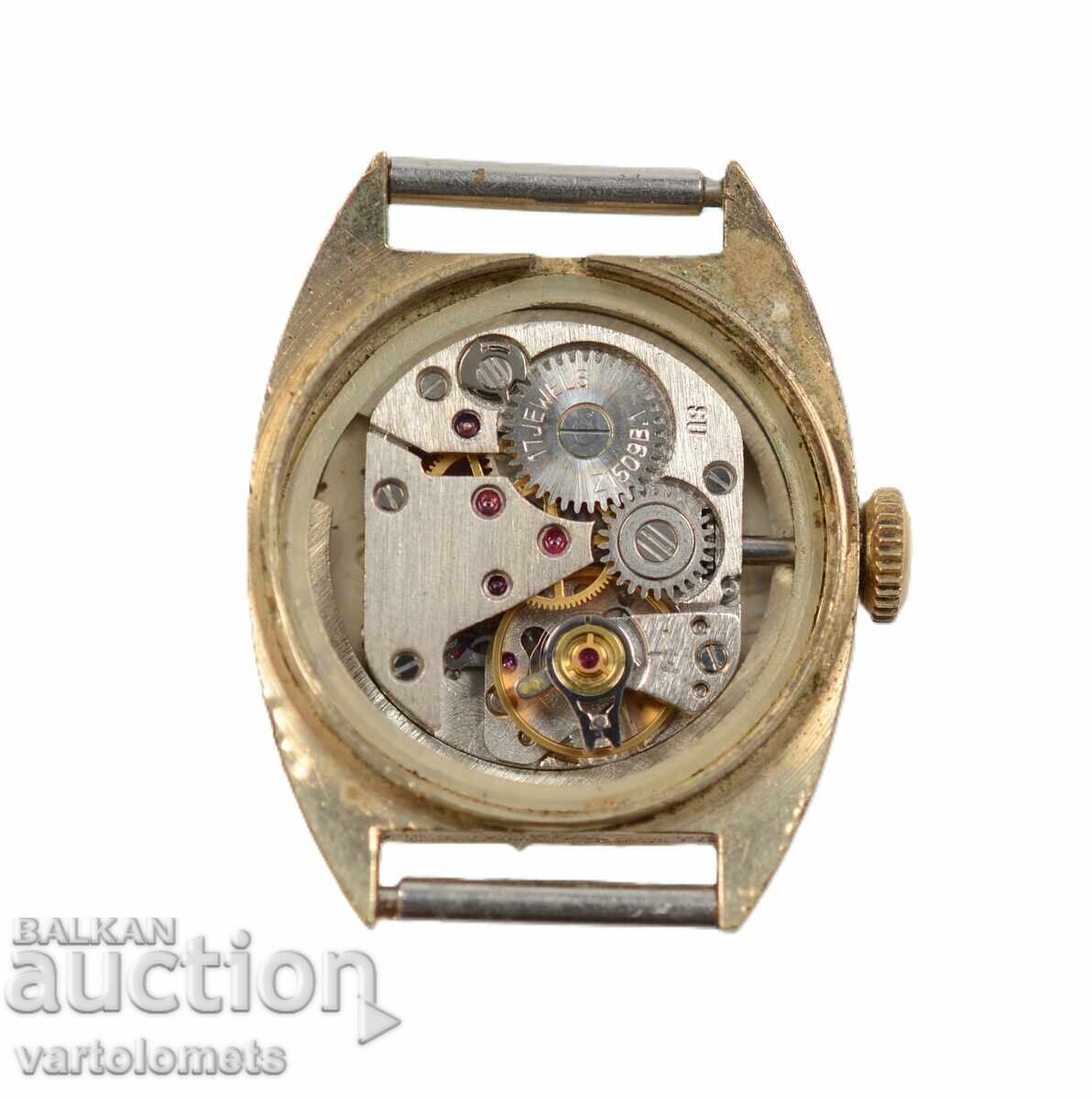 Дамски часовник CORNAVIN с позлата - работи с цена 9.00 лв. | € 4.60 Дамски часовник CORNAVIN с позлата - работи с цена 9.00 лв. | € 4.60