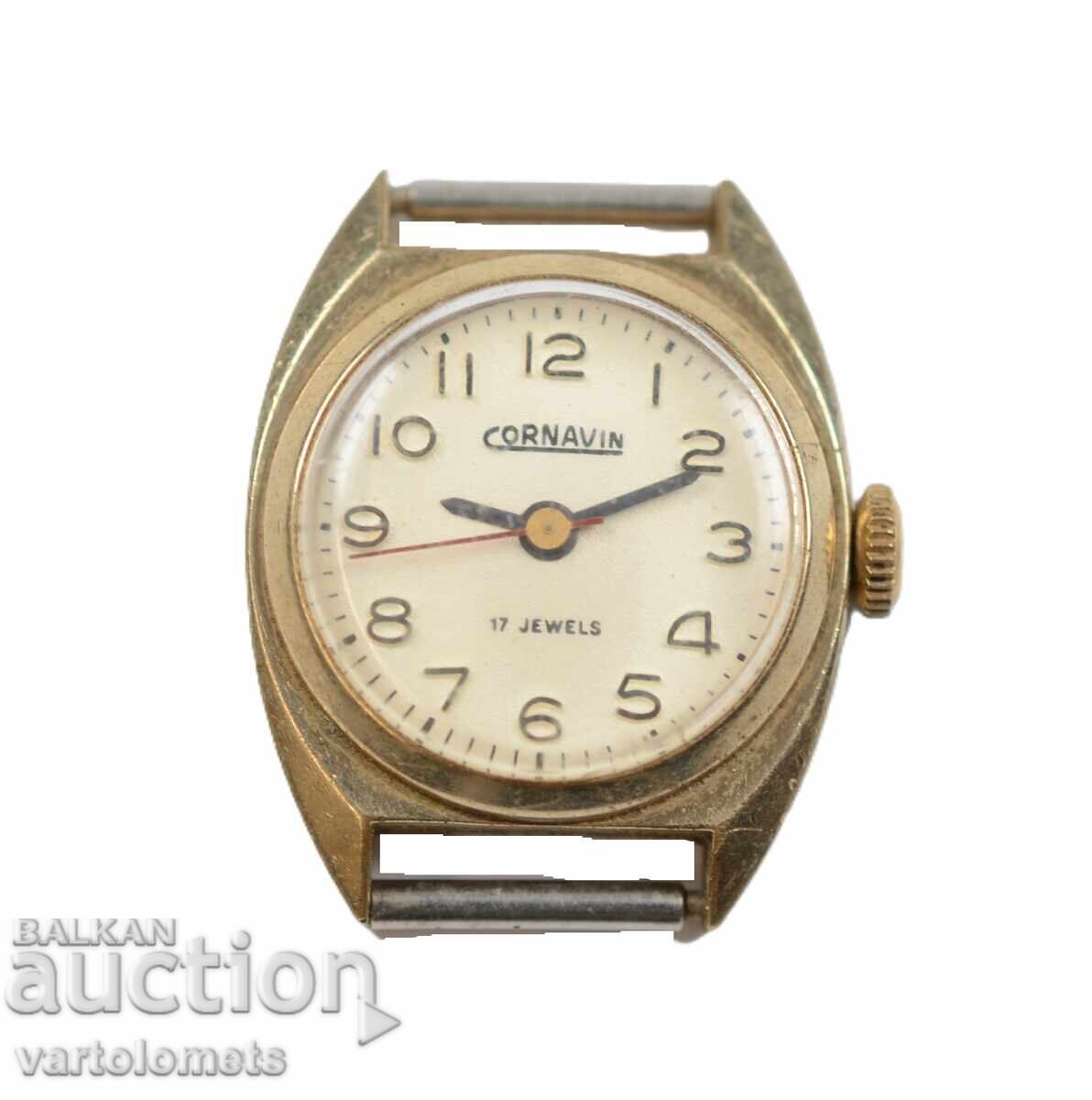 Дамски часовник CORNAVIN с позлата - работи Дамски часовник CORNAVIN с позлата - работи