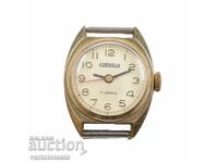 Ladies' CORNAVIN watch with gold plating - working