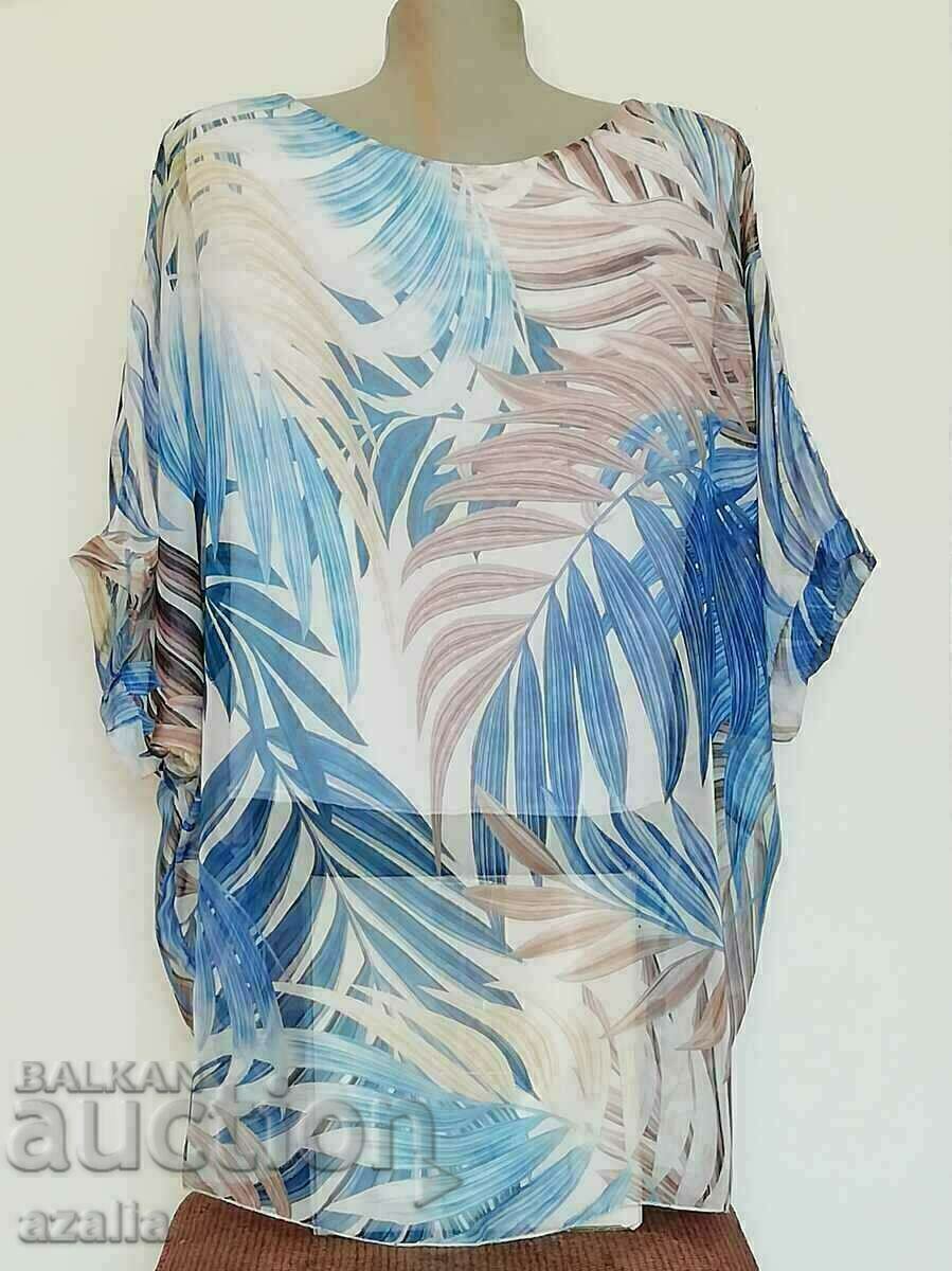 Ethereal women's tunic in blue size 50 with price 14.00 BGN | € 7.16