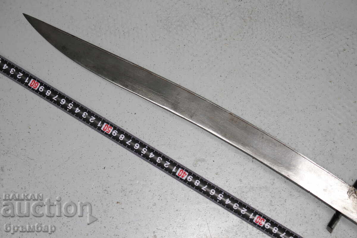 Licitație Vechi iatagan otoman turcesc balcanic. Corn maro.*1