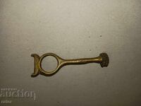 Παλαιός μπρούτζινος εξολκέας, θήκη φυσιγγίων, ράβδος καθαρισμού για τουφέκι