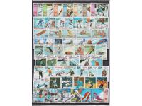 Λοτ Χειμερινών Ολυμπιακών Αγώνων 9 τμχ. εκδόσεις με σφραγίδα