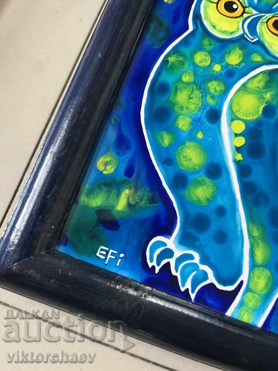 Eva Rizova-Efi Ceramic Painting - Little Owls with price 80.00 BGN | € 40.90