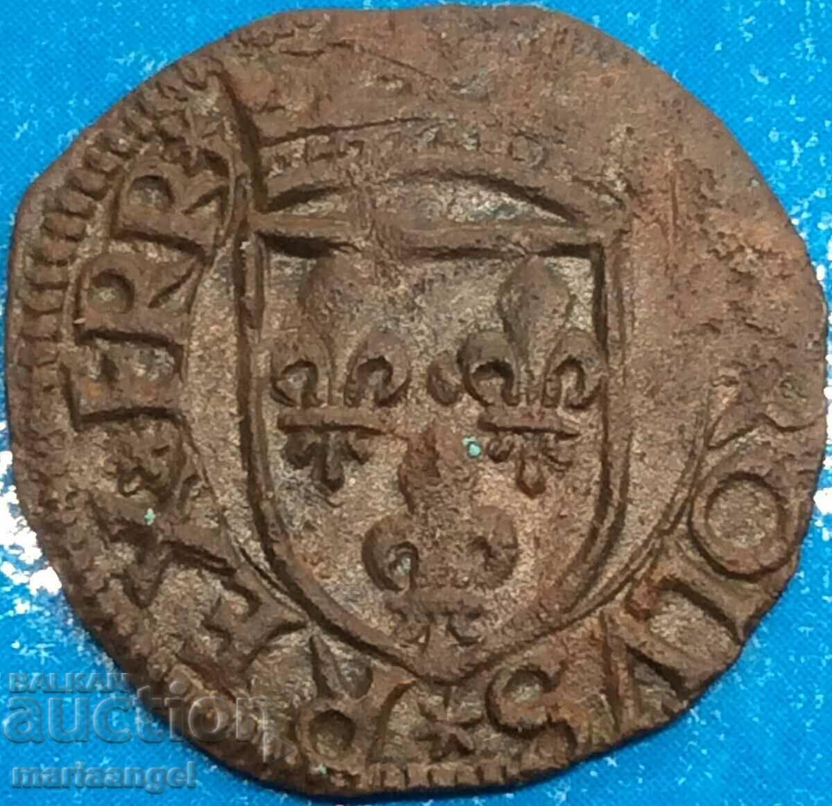 Auction  Italy 1 cavallo (Cahn) Aquileia Charles VIII Crest+Eagle - RARE