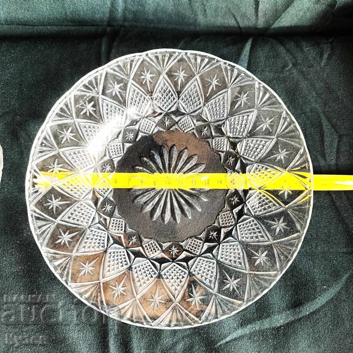 Δημοπρασία Πιάτα 14 τμχ από κρύσταλλο εποχής σοσιαλισμού