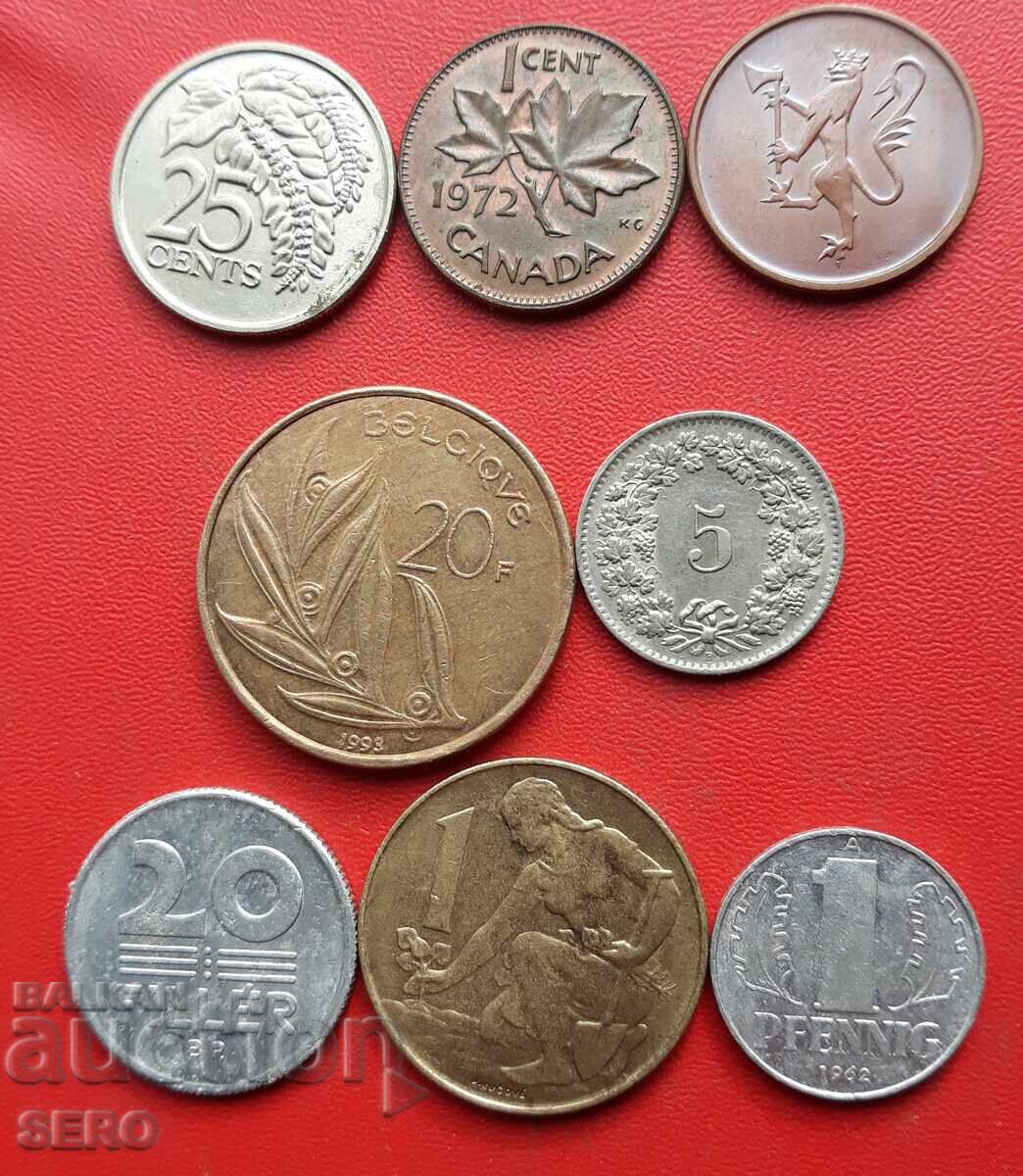 Mixed lot of 8 coins Mixed lot of 8 coins