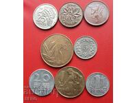 Mixed lot of 8 coins