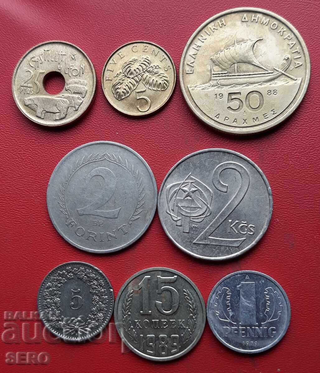 Mixed lot of 8 coins Mixed lot of 8 coins