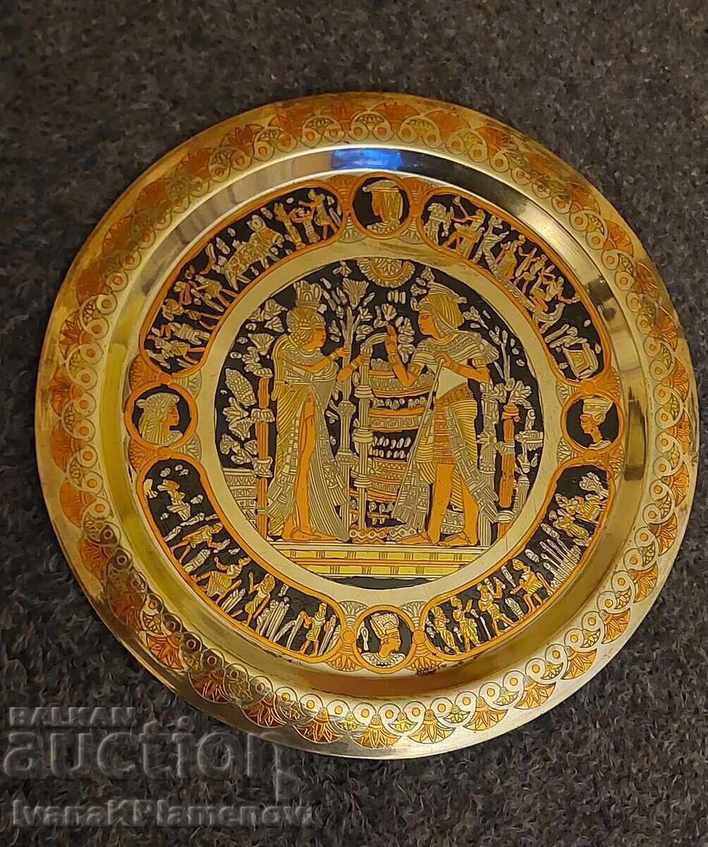 Brass panel Egypt for connoisseurs 25cm