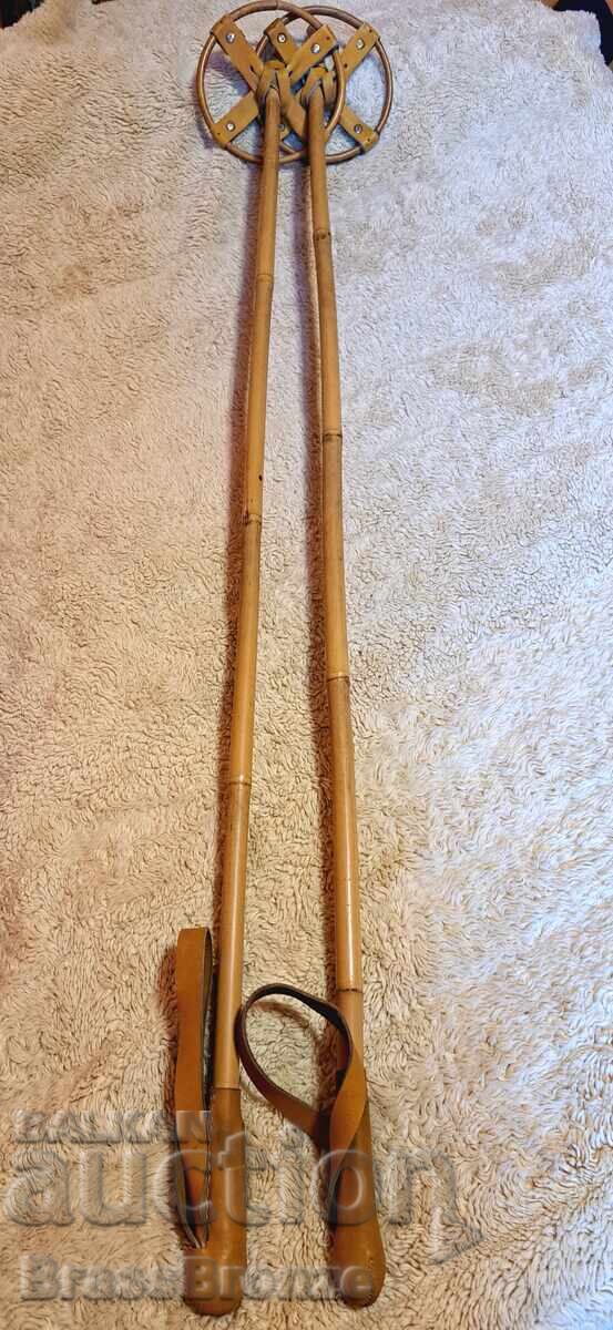 Bețe de bambus retro cu elemente din piele cu preț 90.00 BGN | € 46.02