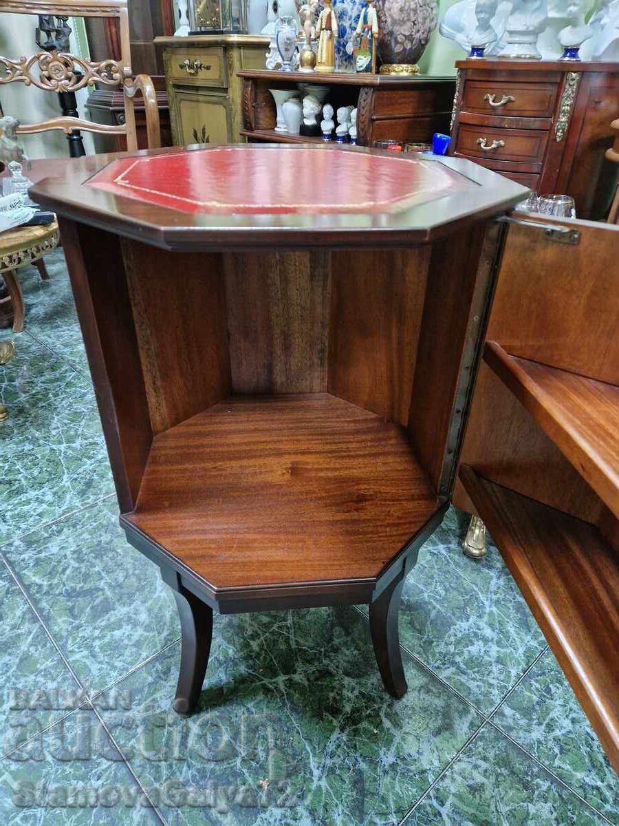 Μοναδικό αντίκα αγγλικό ξύλινο ντουλάπι μπαρ - 6