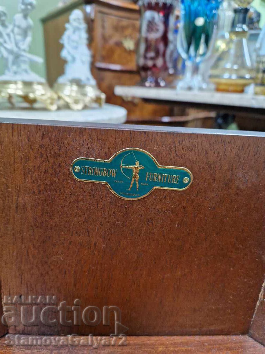 Μοναδικό αντίκα αγγλικό ξύλινο ντουλάπι μπαρ - 7