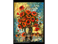 Denitsa Garelova Painting 30/40 "Poppies"