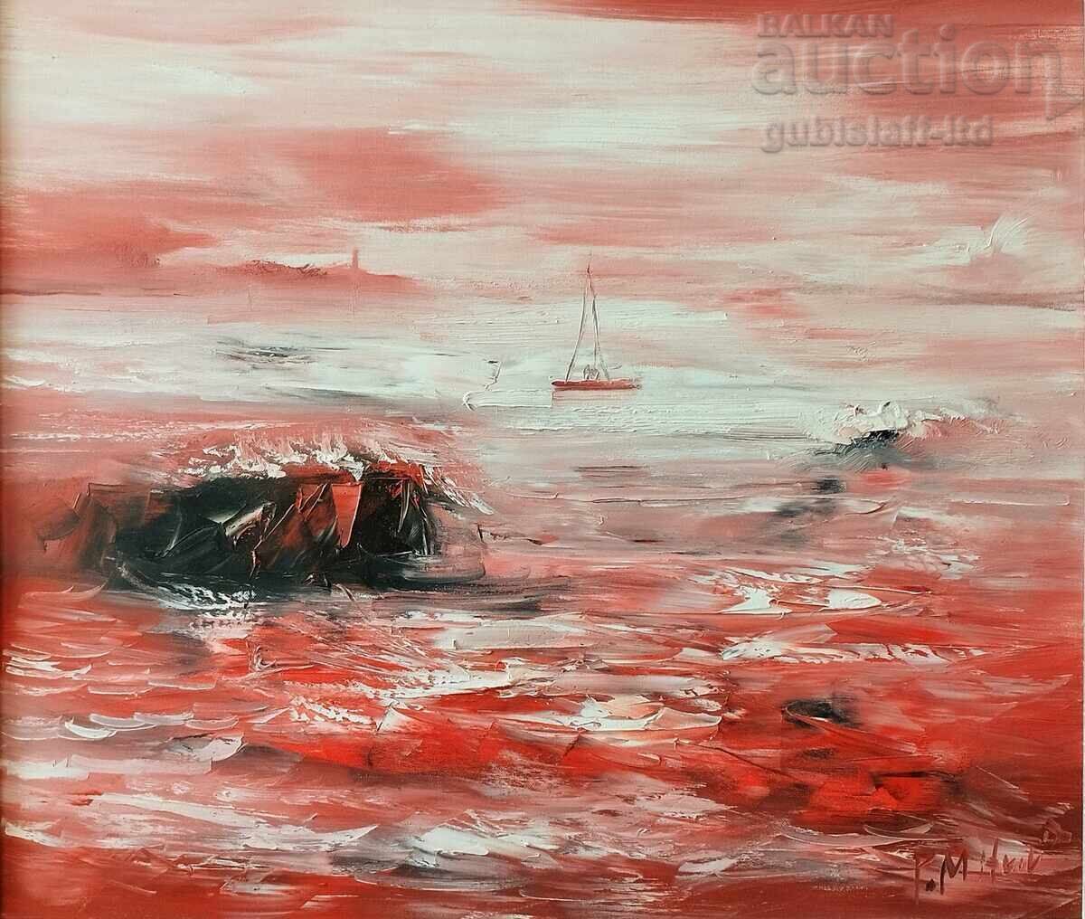 Painting, sea, artist P. Mitkov with price € 3300.00 | 6454.24 BGN