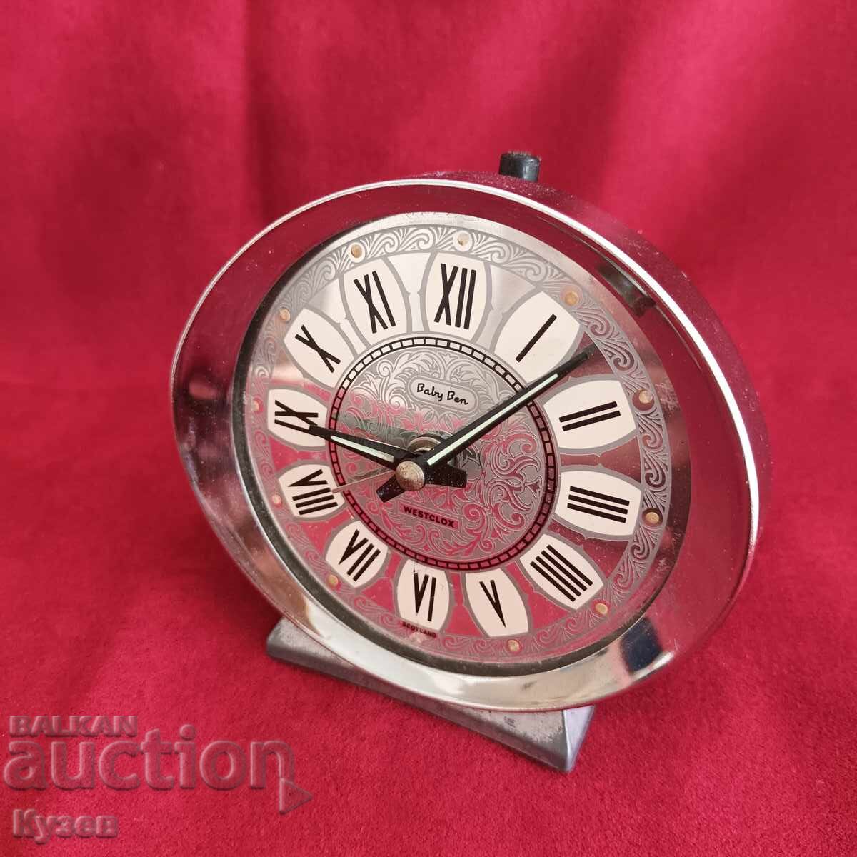 Working Baby Ben WESTCLOX Scotland Alarm Clock - 7