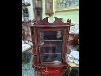 Minunat dulap vitrină anticar englezesc din lemn