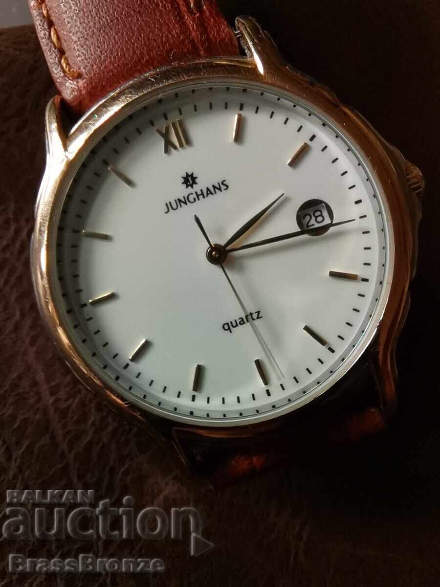 Auction  Junghans quartz Gold-plated Wristwatch