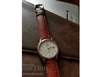 Junghans quartz Χειροποίητο ρολόι με επιχρύσωση