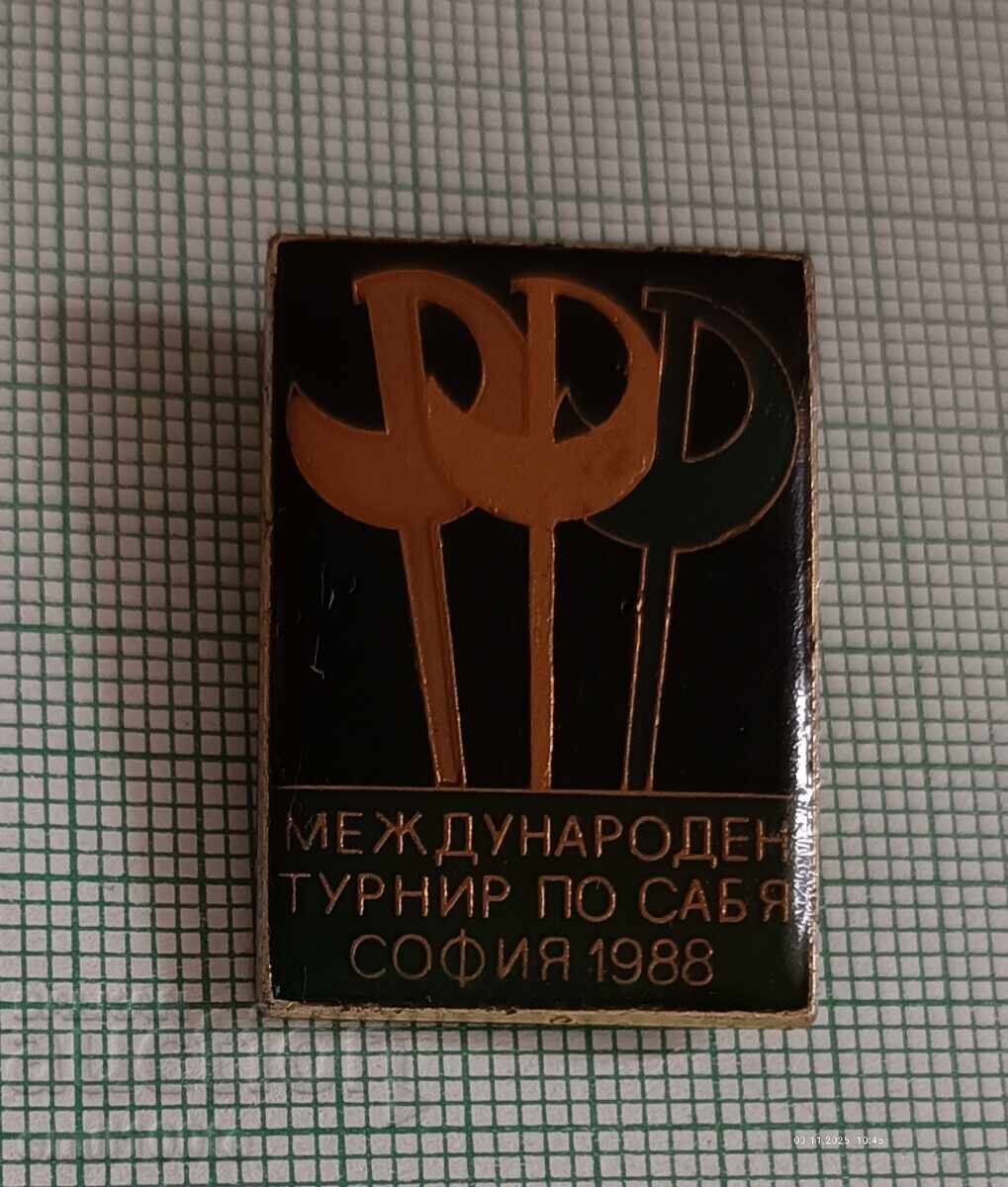 Badge - International Sabre Tournament Sofia 1988