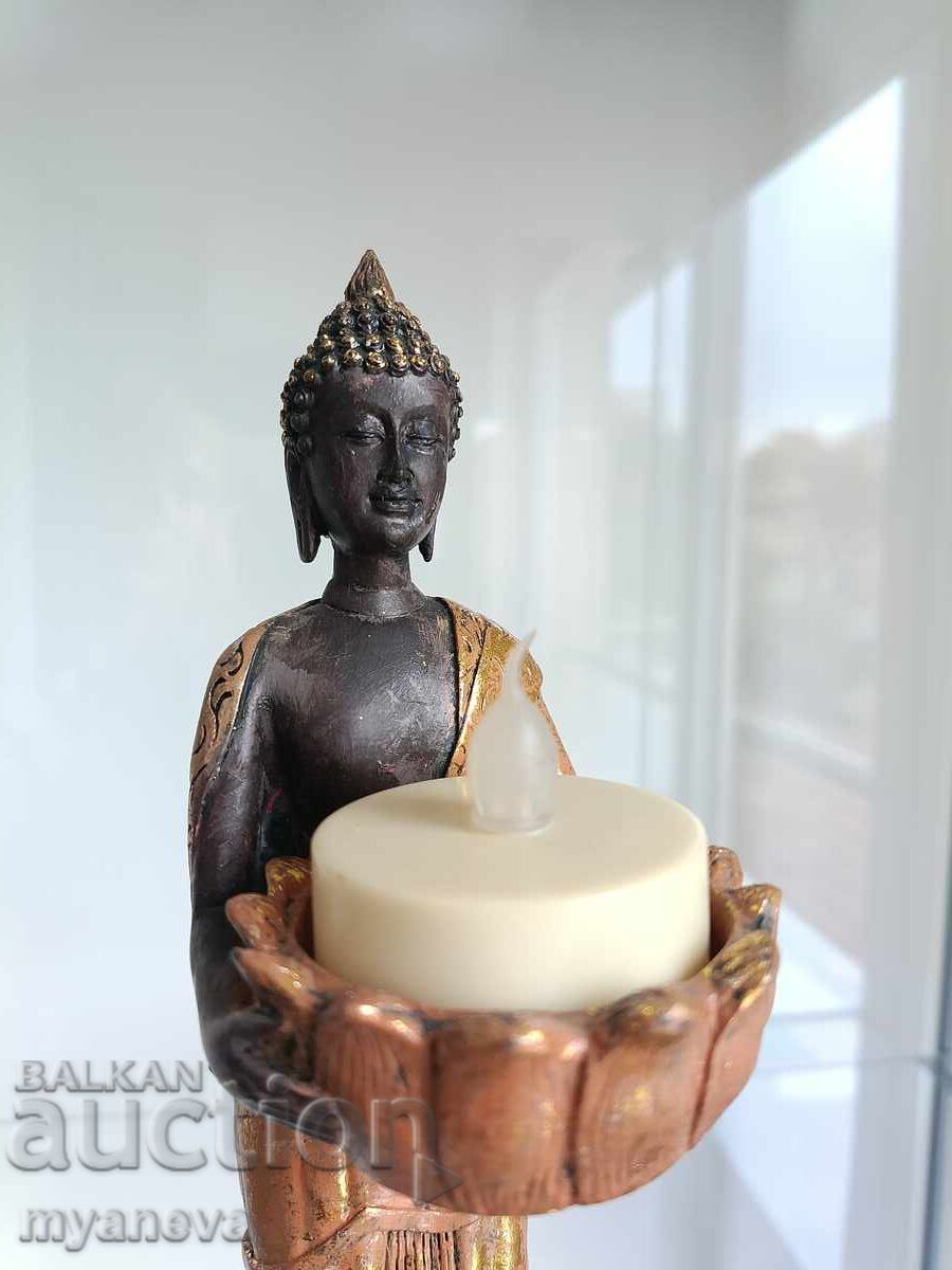 Βουδιστική φιγούρα με λωτό για αρωματικά έλαια ή κηροπήγιο - 5 Βουδιστική φιγούρα με λωτό για αρωματικά έλαια ή κηροπήγιο - 5