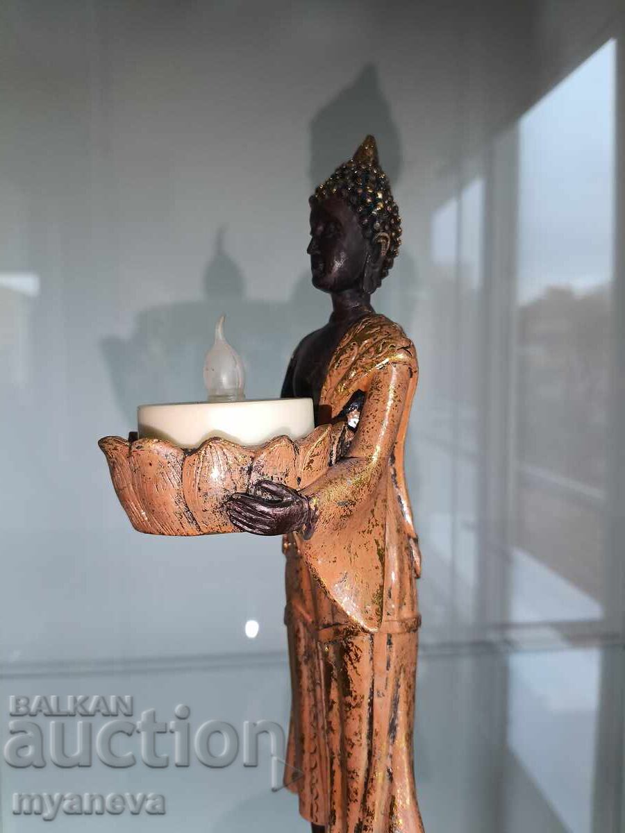 Βουδιστική φιγούρα με λωτό για αρωματικά έλαια ή κηροπήγιο - 6 Βουδιστική φιγούρα με λωτό για αρωματικά έλαια ή κηροπήγιο - 6