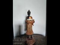 Βουδιστική φιγούρα με λωτό για αρωματικά έλαια ή κηροπήγιο