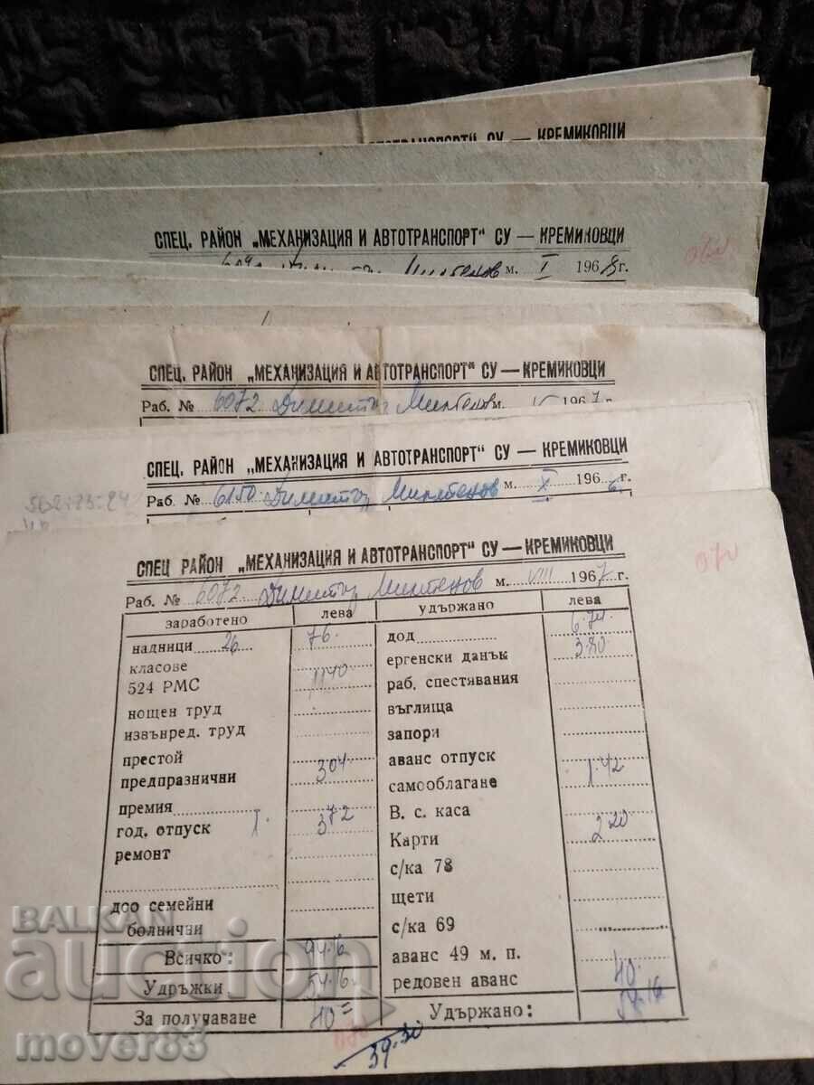 Social Security Contributions from Wages. Kremikovtsi. 1966/68 Social Security Contributions from Wages. Kremikovtsi. 1966/68
