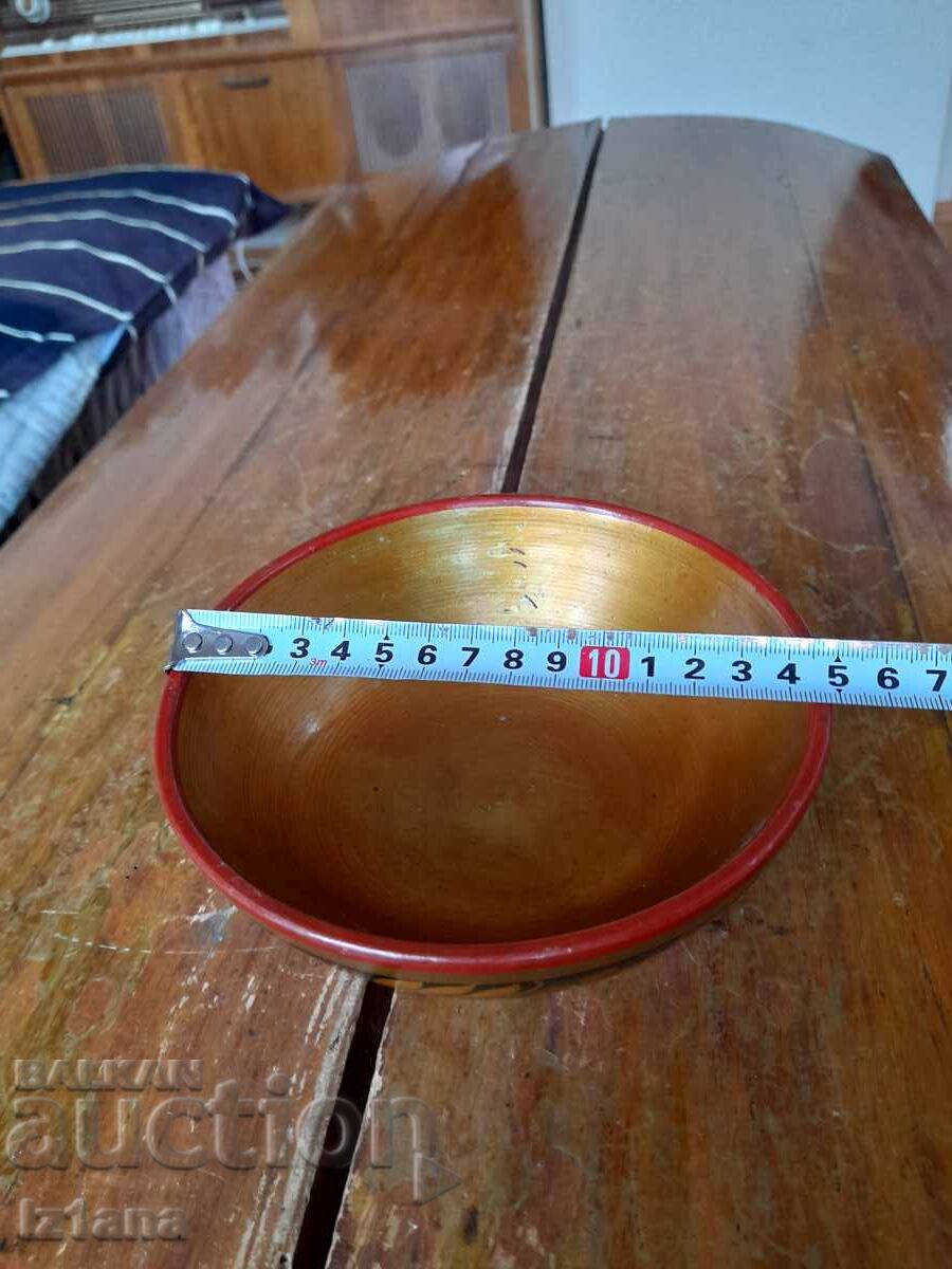 Доставка на Стара дървена паница,хохлома