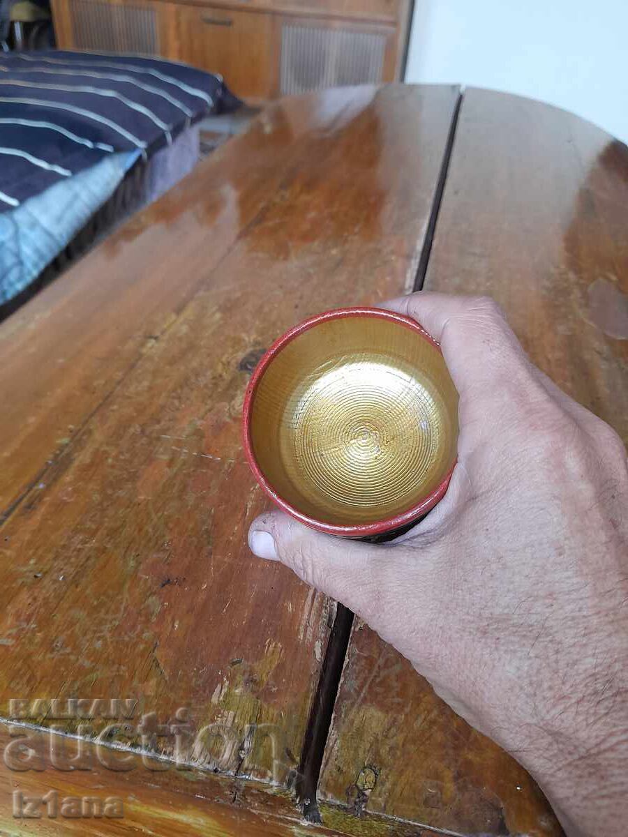 Παλιά ξύλινη κούπα, χοχλόμα - 5