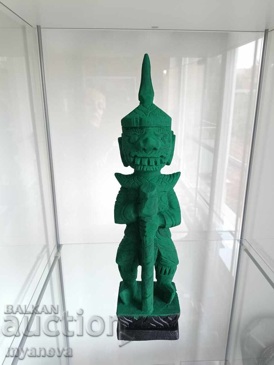 Auction  Thai Wood Carving of a Spirit, Guardian of Nature