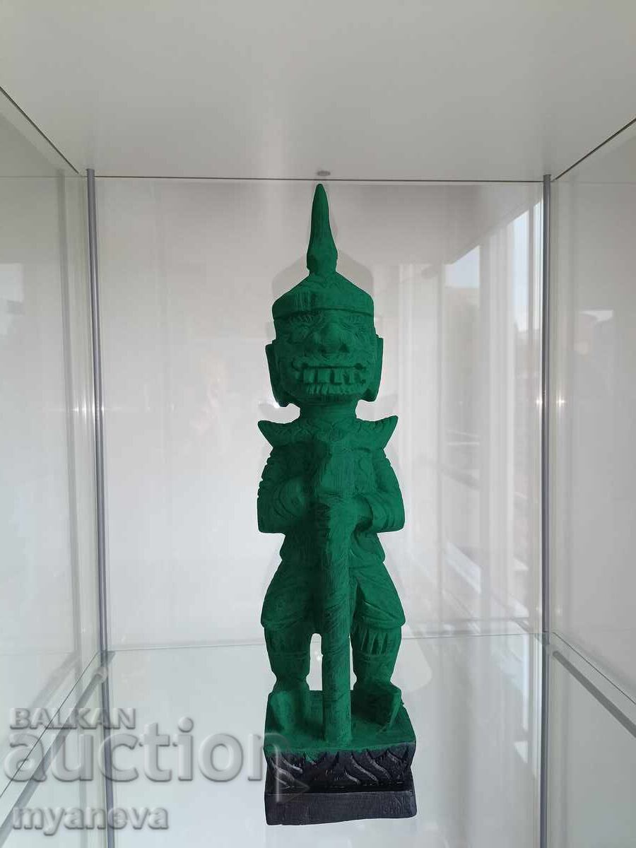 Delivery of Thai Wood Carving of a Spirit, Guardian of Nature