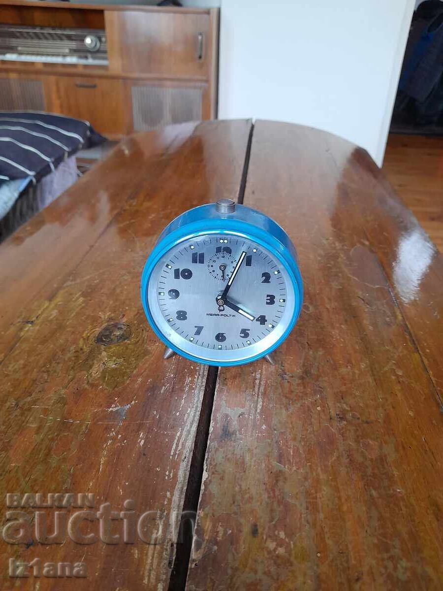 Ceas vechi, ceas deşteptător Mera Poltik Ceas vechi, ceas deşteptător Mera Poltik