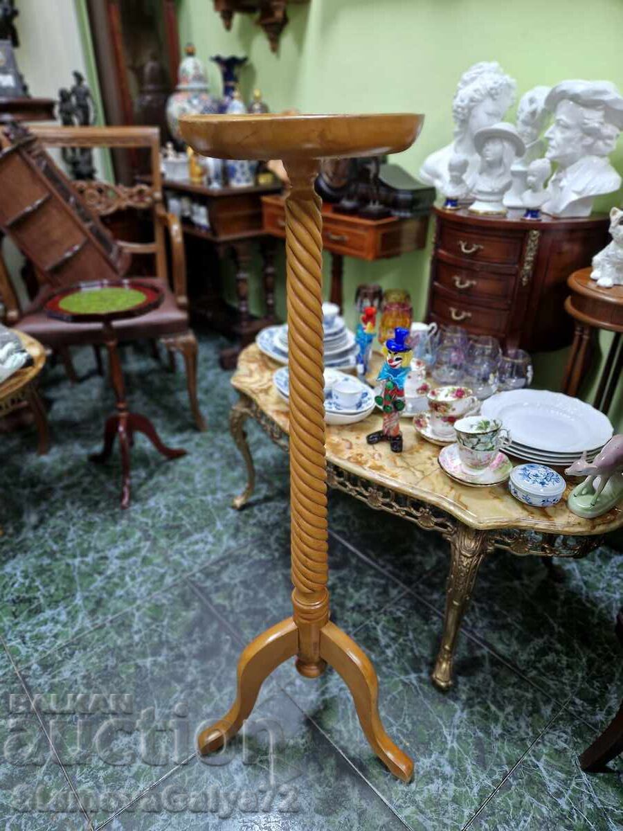 Auction  Beautiful antique French tall wooden table