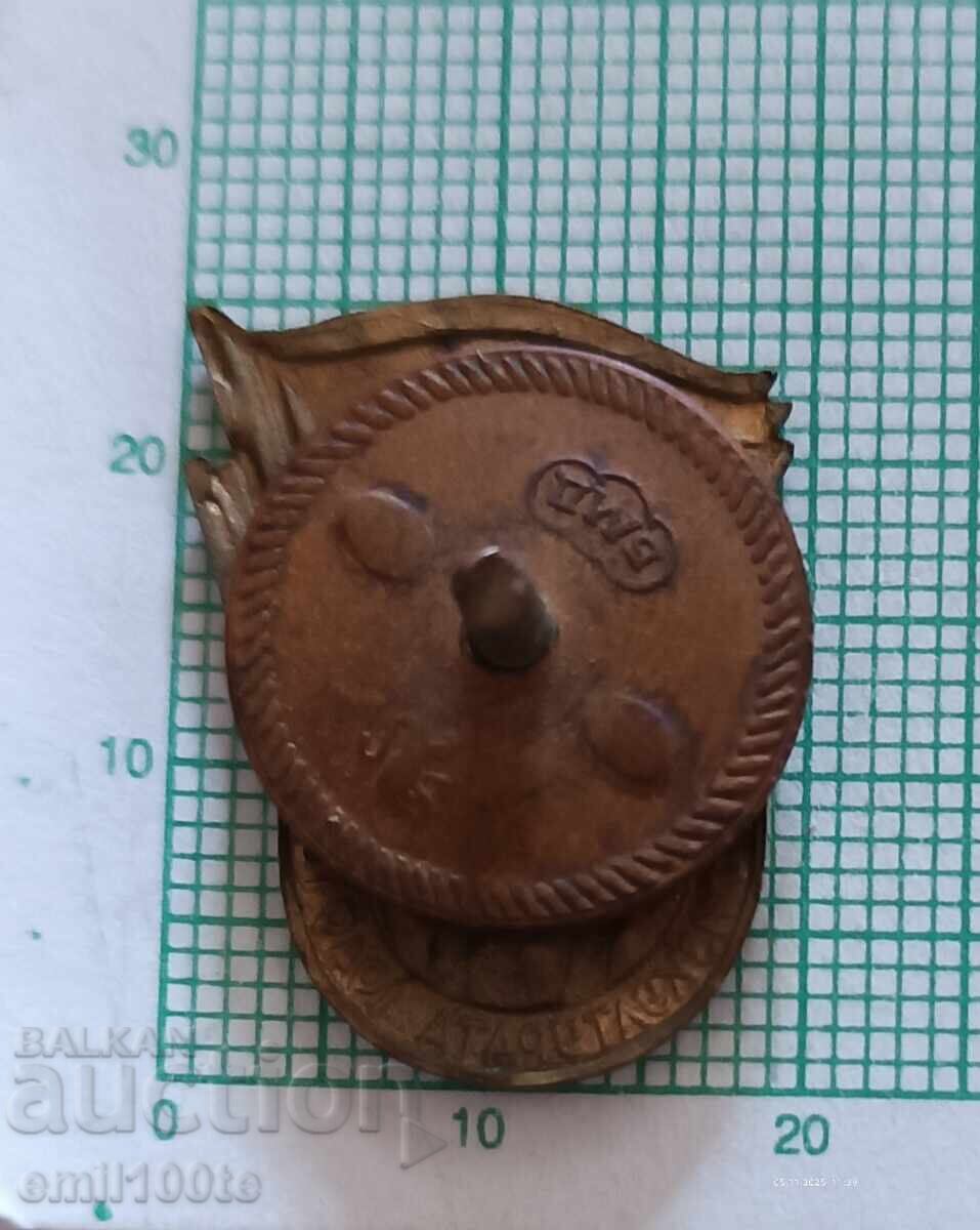 Ecuson - Sărbătoarea Educației Fizice 1949, pe șurub - 5