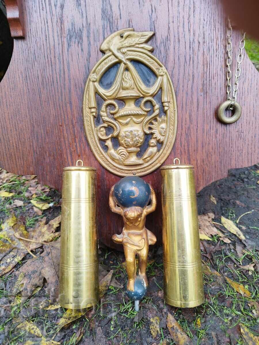 Delivery of Wall clock with beautiful ornaments, moon phase, 140 cm