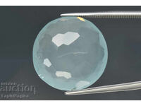 Akvamarin albastru 12.99ct tăietură rotundă