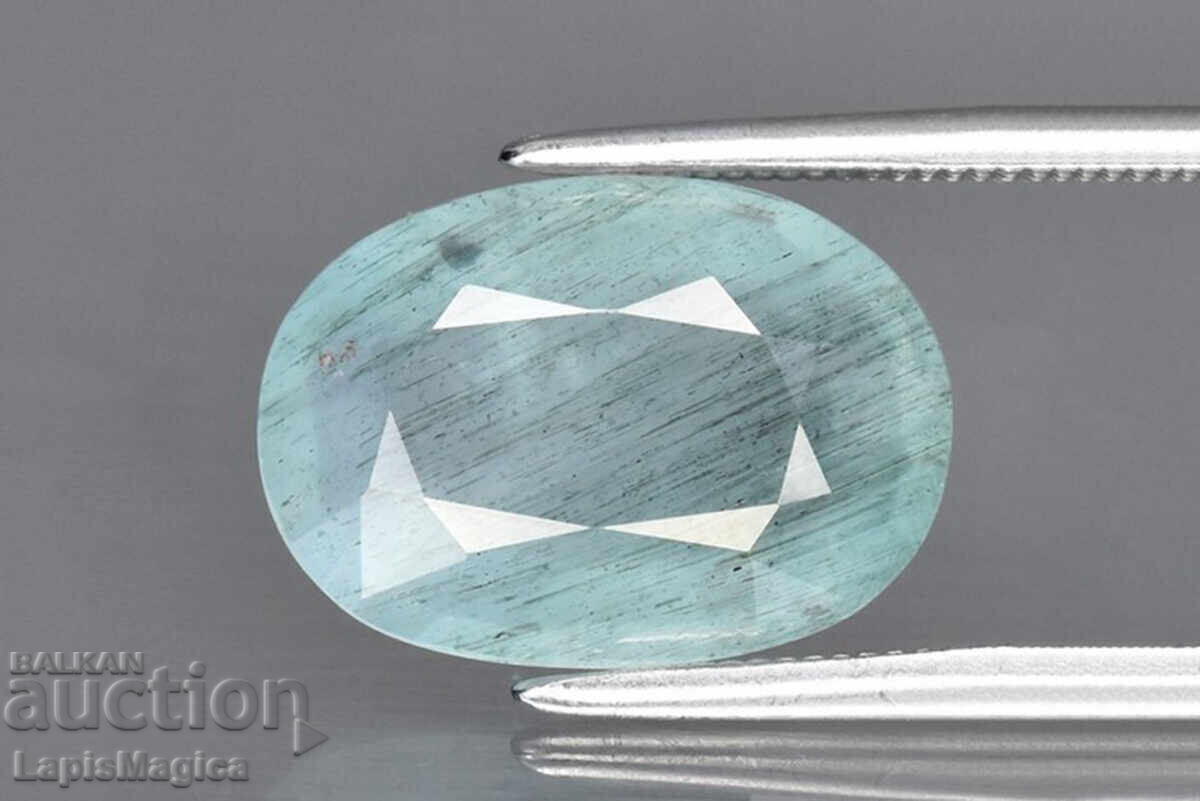Blue aquamarine 3.28ct oval cut